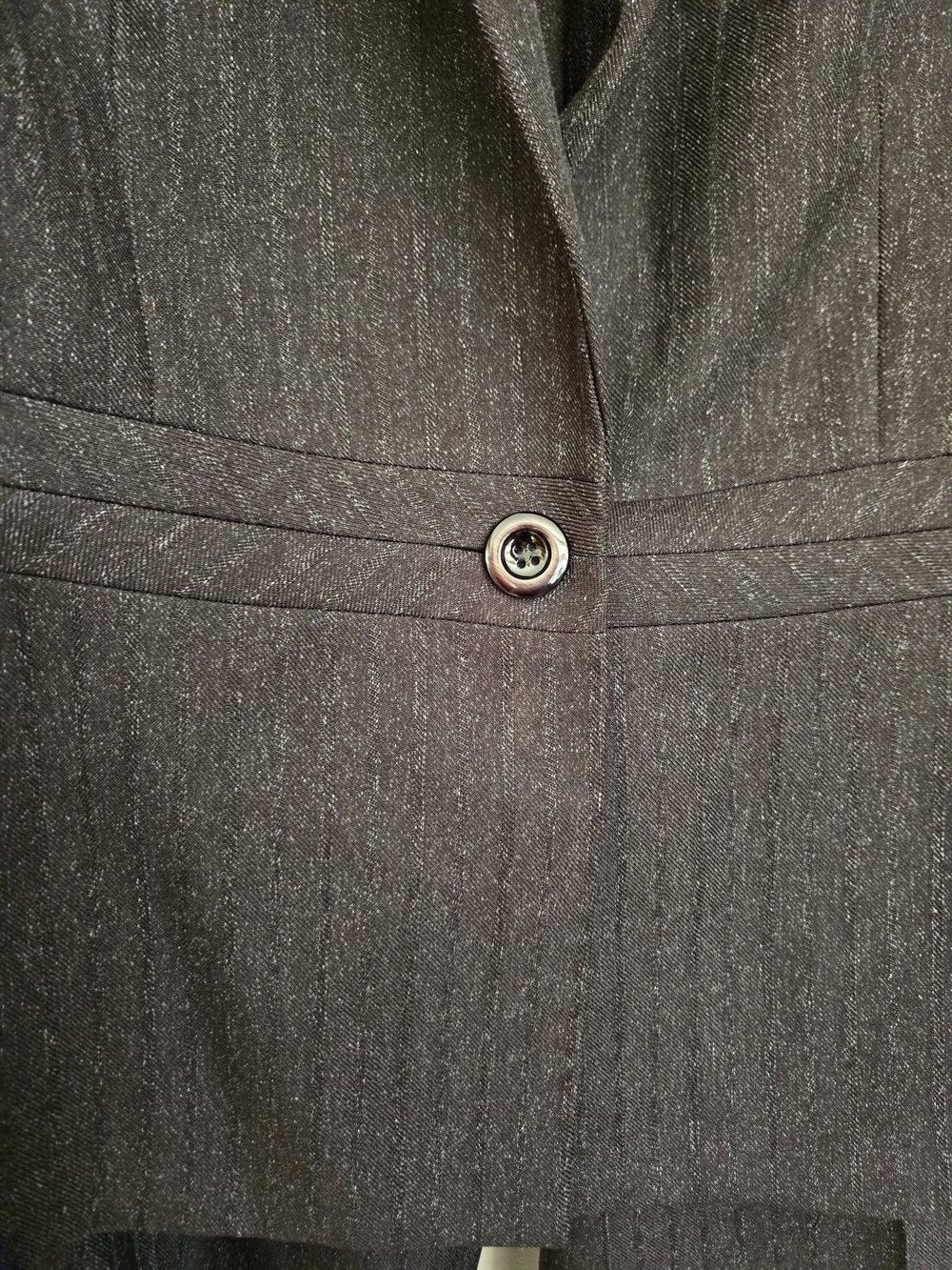 Evan Picone Brown Pinstripe Women's Blazer & Trouser Suit - Picture 3 of 9